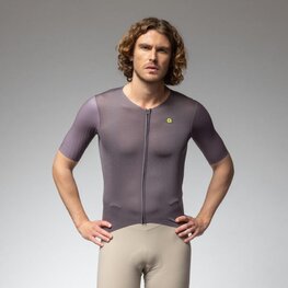 ALÉ Cyklistický dres s krátkym rukávom - EARTHY STYLE 2.0 PR-E - fialová