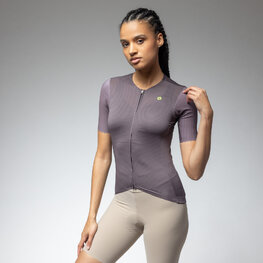 ALÉ Cyklistický dres s krátkym rukávom - EARTHY STYLE 2.0 PR-E - fialová