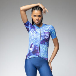 ALÉ Cyklistický dres s krátkym rukávom - PRAGMA LINFA - modrá