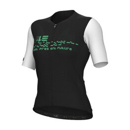 ALÉ Cyklistický dres s krátkym rukávom - MEGABYTE 2.0 PR-E - čierna/biela