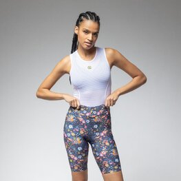 ALÉ Cyklistické nohavice krátke bez trakov - MASTER GRAPHIC PR-E - modrá/viacfarebná