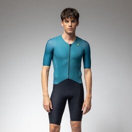 ALÉ Cyklistická kombinéza - TRIATHLON EAGLE TRI - zelená/čierna