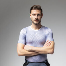 ALÉ Cyklistické tričko s krátkym rukávom - INTIMO ARGON - šedá