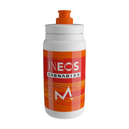 ELITE Cyklistická fľaša na vodu - FLY INEOS GRENADIER 550 ML 2026 - biela/oranžová