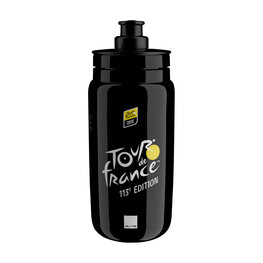 ELITE Cyklistická fľaša na vodu - FLY TOUR DE FRANCE BLACK MAP 550 ML 2026 - čierna