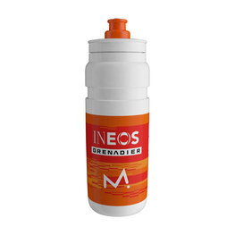 ELITE Cyklistická fľaša na vodu - FLY INEOS GRENADIER 750 ML 2026 - biela/oranžová