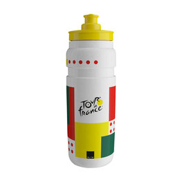 ELITE Cyklistická fľaša na vodu - FLY TOUR DE FRANCE COLORS 750 ML 2026 - biela/žltá/červená