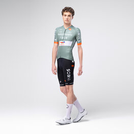 GOBIK Cyklistický dres s krátkym rukávom - ODYSSEY NETCOMPANY INEOS 26 - zelená/oranžová