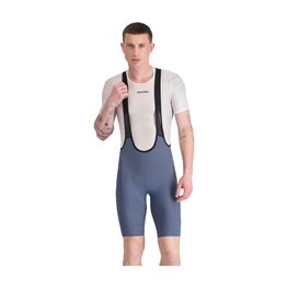 SPORTFUL Cyklistické nohavice krátke s trakmi - PULSE - modrá