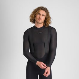 SPORTFUL Cyklistické tričko s dlhým rukávom - WINTER LAYER TEE LS - čierna