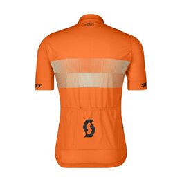 SCOTT Cyklistický dres s krátkym rukávom - TEAM 10 - oranžová