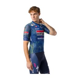 CASTELLI Cyklistický dres s krátkym rukávom - COMPETIZIONE 4 TEAM SOUDAL QUICK-STEP 2026 - modrá/zelená