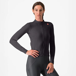 CASTELLI Cyklistický dres s dlhým rukávom zimný - ESPRESSO THERMAL W - čierna