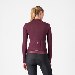 CASTELLI Cyklistický dres s dlhým rukávom zimný - ESPRESSO THERMAL W LS - červená
