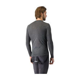 CASTELLI Cyklistické tričko s dlhým rukávom - MEDIO BASE LAYER - šedá