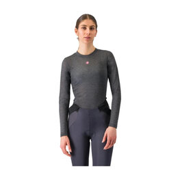 CASTELLI Cyklistické tričko s dlhým rukávom - MEDIO BASE LAYER W - šedá