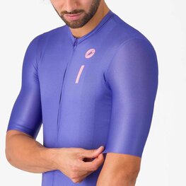 CASTELLI Cyklistický dres s krátkym rukávom - DRITTONE LOGO - modrá