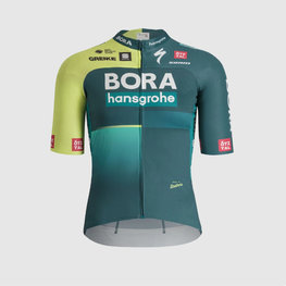 SPORTFUL Cyklistický dres s krátkym rukávom - BORA 2024 - zelená/svetlo zelená