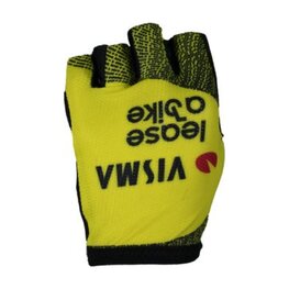 RAPIDGEAR Cyklistické rukavice krátkoprsté - VISMA TDF25 REPLICA GLOVES - žltá/čierna