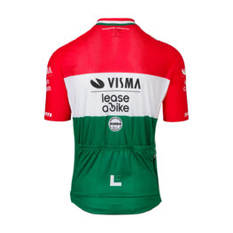 RAPIDGEAR Cyklistický dres s krátkym rukávom - REPLICA VISMA HUNGARIAN CHAMP 2025 - červená/biela/zelená