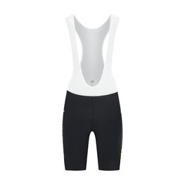 RAPIDGEAR Cyklistické nohavice krátke s trakmi - REPLICA VISMA 2026 - čierna/biela