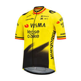 RAPIDGEAR Cyklistický dres s krátkym rukávom - REPLICA VISMA 2026 FORMER BELGIAN CHAMPION - žltá/čierna