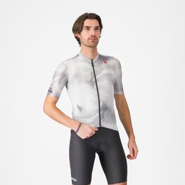 CASTELLI Cyklistický dres s krátkym rukávom - GIRO ESPRESSO - šedá