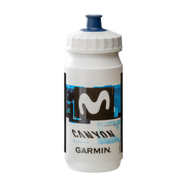 TACX Cyklistická fľaša na vodu - MOVISTAR 2025 - biela/čierna