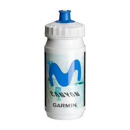 TACX Cyklistická fľaša na vodu - MOVISTAR 2026 - biela/svetlo modrá
