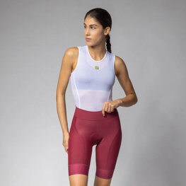 ALÉ Cyklistické nohavice krátke bez trakov - MAGIC COLOUR PR-E - červená