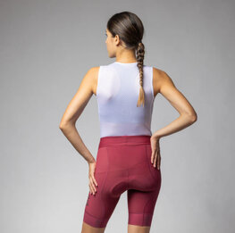 ALÉ Cyklistické nohavice krátke bez trakov - MAGIC COLOUR PR-E - červená