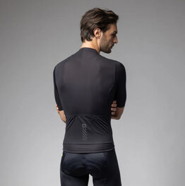 ALÉ Cyklistický dres s krátkym rukávom - COLOR BLOCK PRAGMA - čierna