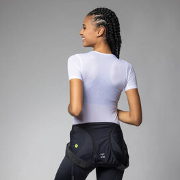 ALÉ Cyklistické tričko s krátkym rukávom - VELO ACTIVE INTIMO - biela