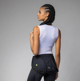 ALÉ Cyklistické tričko bez rukávov - VELO ACTIVE INTIMO - biela