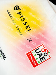 PISSEI Cyklistická taška - UAE TEAM EMIRATES - GIRO + TOUR 24 - biela/ružová/žltá