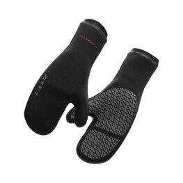 ZONE3 Cyklistické rukavice dlhoprsté - THERMO MITTS  - čierna