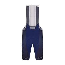 SANTINI Cyklistické nohavice krátke s trakmi - TREK FACTORY RACING 2025 - modrá