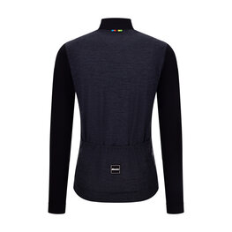 SANTINI Cyklistický dres s dlhým rukávom letný - UCI WORLD CHAMPION - čierna