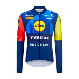 SANTINI Cyklistický dres s dlhým rukávom letný - LIDL TREK - LONG-SLEEVE JERSEY