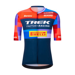 SANTINI Cyklistický dres s krátkym rukávom - TREK FACTORY RACING 2025 - viacfarebná