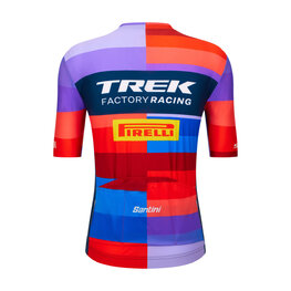 SANTINI Cyklistický dres s krátkym rukávom - TREK FACTORY RACING 2025 - viacfarebná