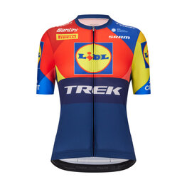 SANTINI Cyklistický dres s krátkym rukávom - LIDL TREK 2025 - viacfarebná