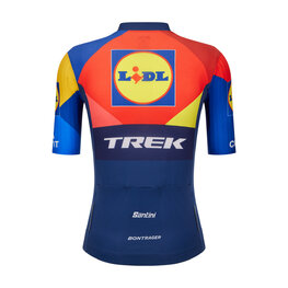 SANTINI Cyklistický dres s krátkym rukávom - LIDL TREK 2025 - viacfarebná