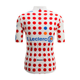 SANTINI Cyklistický dres s krátkym rukávom - TOUR DE FRANCE - POLKA DOT JERSEY - viacfarebná