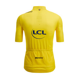 SANTINI Cyklistický dres s krátkym rukávom - TOUR DE FRANCE - YELLOW JERSEY - žltá