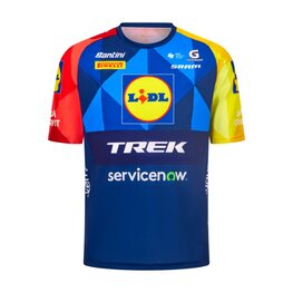 SANTINI Cyklistické tričko s krátkym rukávom - LIDL TREK - TECHNICAL T-SHIRT