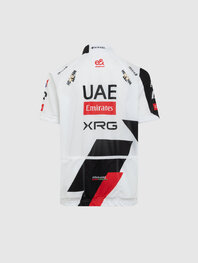 PISSEI Cyklistický dres s krátkym rukávom - UAE TEAM EMIRATES - XRG 2026 REPLICA JUNIOR - biela/čierna/červená