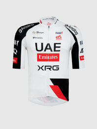 PISSEI Cyklistický dres s krátkym rukávom - UAE TEAM EMIRATES - XRG 2026 REPLICA - biela/čierna/červená