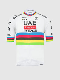 PISSEI Cyklistický dres s krátkym rukávom - TADEJ POGACAR WORLD CHAMP REPLICA - biela