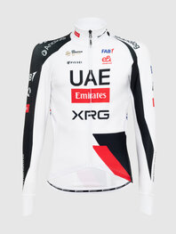 PISSEI Cyklistický dres s dlhým rukávom letný - UAE TEAM EMIRATES - XRG 2026 REPLICA - biela/červená/čierna
